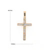 Three Section Gold Quartz Cross - G2