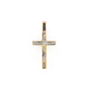 Three Section Gold Quartz Cross - G2