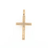 Gold Quartz Pendant 4 Section Inlaid Cross Pendant