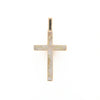 Gold Quartz Pendant 4 Section Inlaid Cross Pendant