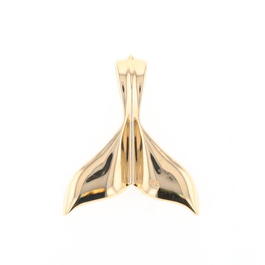 Whale Tail Necklaces Natural Gold Quartz and Nuggets Inlaid Pendant