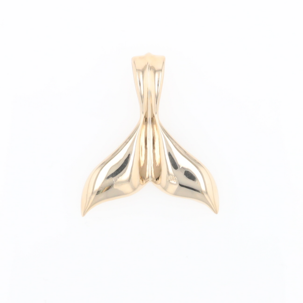Whale Tail Necklaces Natural Gold Quartz and Nuggets Inlaid Pendant