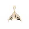 Whale Tail Natural Gold Nuggets Inlaid Pendant XL