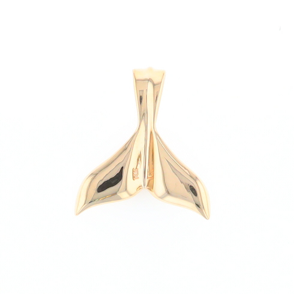 Whale Tail Necklaces Natural Gold Quartz and Nuggets Inlaid Pendant