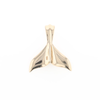 Whale Tail Gold Nugget Pendant