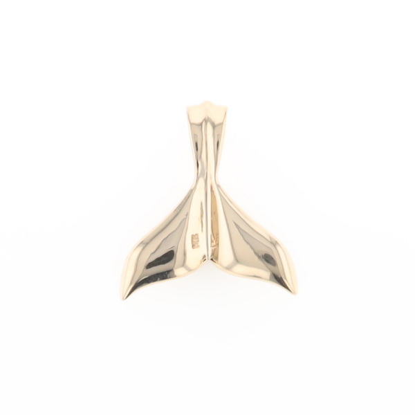 Whale Tail Gold Nugget Pendant