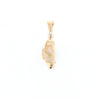 Gold Quartz Free Form Pendant