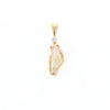 Gold Quartz Free Form Pendant