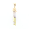 Gold Quartz Free Form Pendant