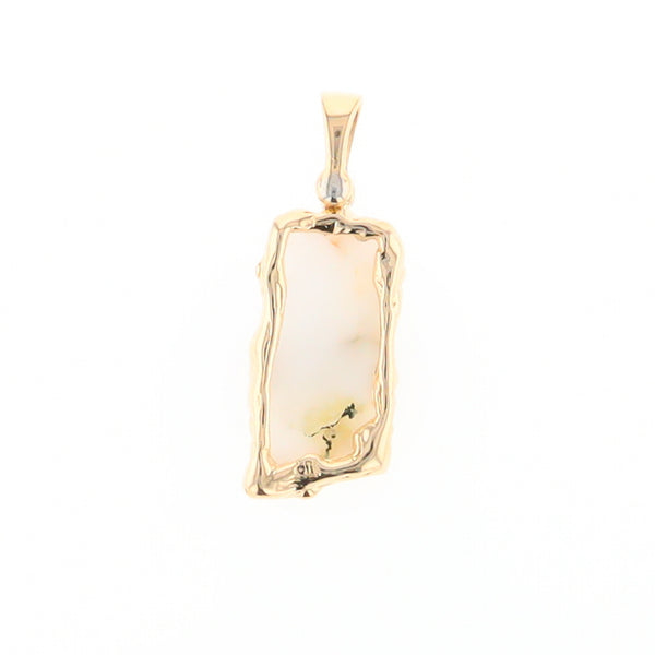 Gold Quartz Freeform Pendant  (G2)