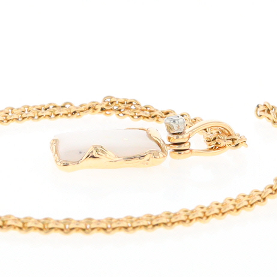 Gold Quartz Freeform Pendant (G2)