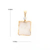 Gold Quartz Freeform Pendant (G2)