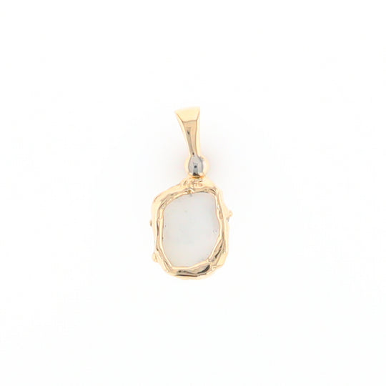 Gold Quartz Freeform Pendant (G2)