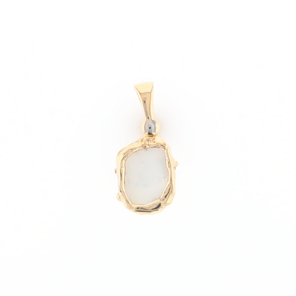 Gold Quartz Freeform Pendant (G2)