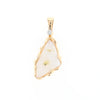 Gold Quartz Freeform Pendant (G2)