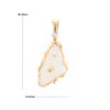 Gold Quartz Freeform Pendant (G2)