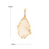 Gold Quartz Freeform Pendant  (G2)