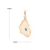 Gold Quartz Freeform Pendant (G2)