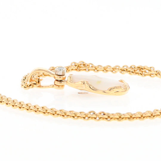 Gold Quartz Freeform Pendant (G2)