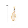 Gold Quartz Freeform Pendant (G2)