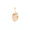 Gold Quartz Free Form Pendant