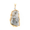 Free Form Gold Quartz Pendant