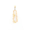 Gold Quartz Freeform Pendant - G1