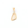 Rough Gold Quartz Freeform Pendant