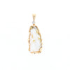 Rough Gold Quartz Freeform Pendant