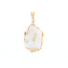 Rough Gold Quartz Freeform Pendant