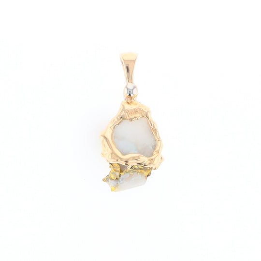 Rough Gold quartz Freeform Pendant