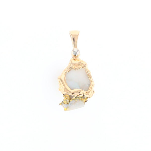 Rough Gold quartz Freeform Pendant