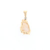 Rough Gold Quartz Freeform Pendant