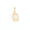 Rough Gold Quartz Freeform pendant