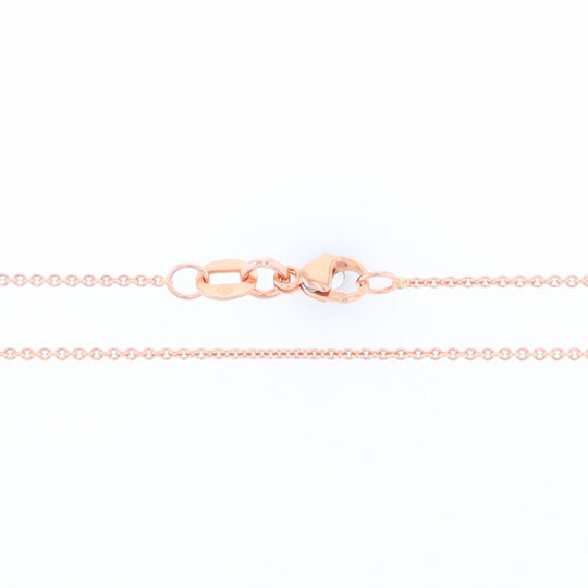 20" Rose Gold Round Cable Link Chain