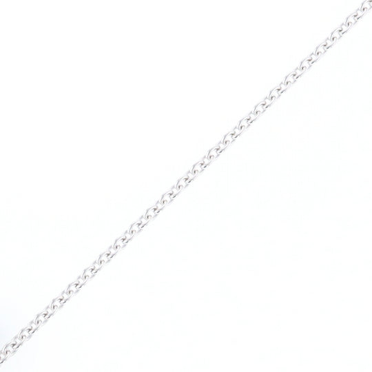 20" White Gold Round Cable Link Chain