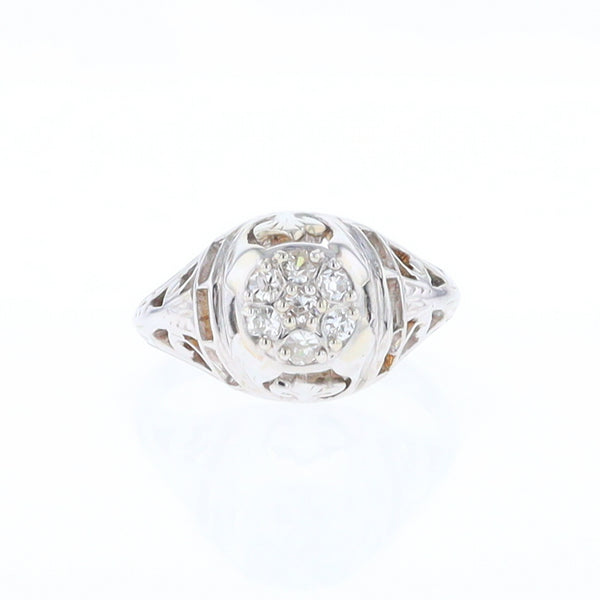 Vintage Cluster Diamond Ring