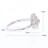Diamond Hexagon Cluster Ring