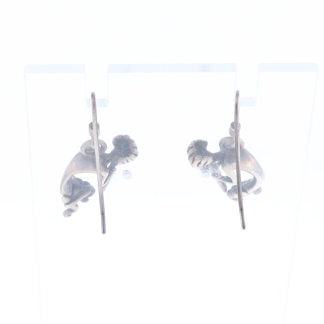 Silver Kokopelli Dangle Earrings