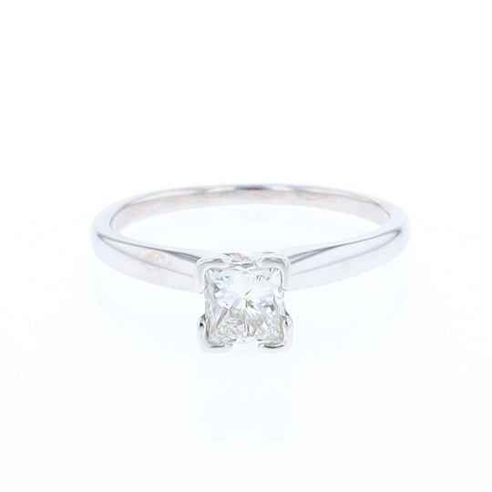 0.71ct Princess Cut Solitaire Diamond Engagement Ring