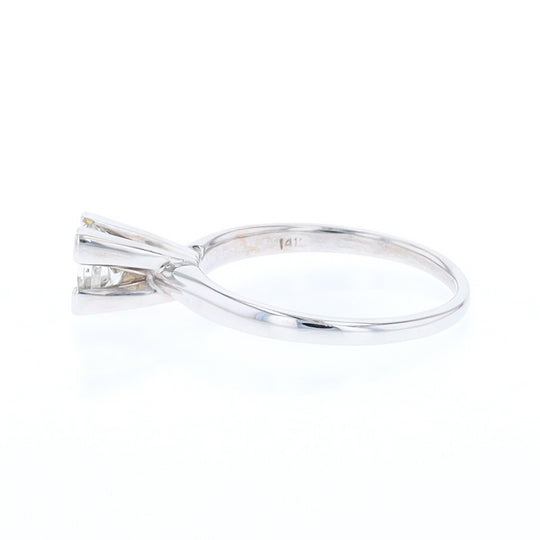 0.71ct Princess Cut Solitaire Diamond Engagement Ring