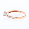 Rose Gold Oval Diamond Engagement Ring