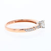 Rose Gold Oval Diamond Engagement Ring