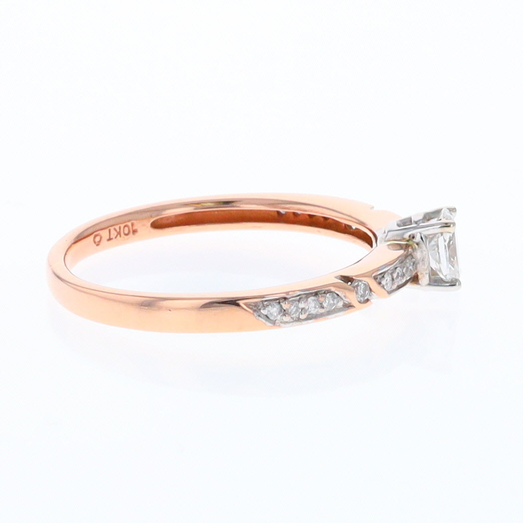 Rose Gold Oval Diamond Engagement Ring