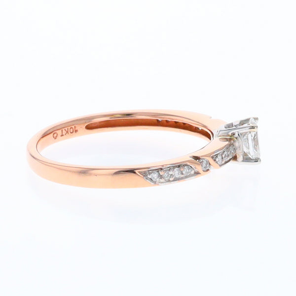 Rose Gold Oval Diamond Engagement Ring