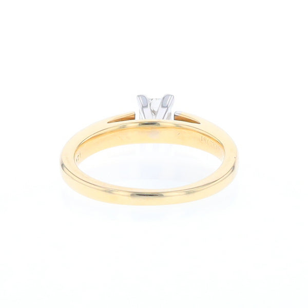 0.32ct Princess Cut Solitaire Diamond Engagement Ring