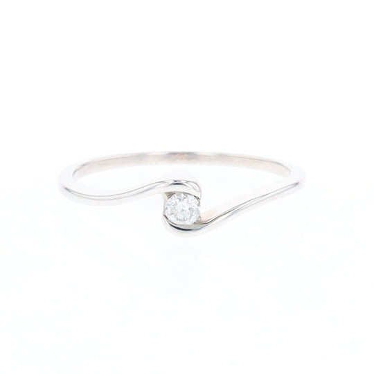 White Gold Wrap Solitaire Ring