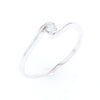 White Gold Wrap Solitaire Ring