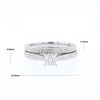 Fancy Engraved Diamond Wedding Set