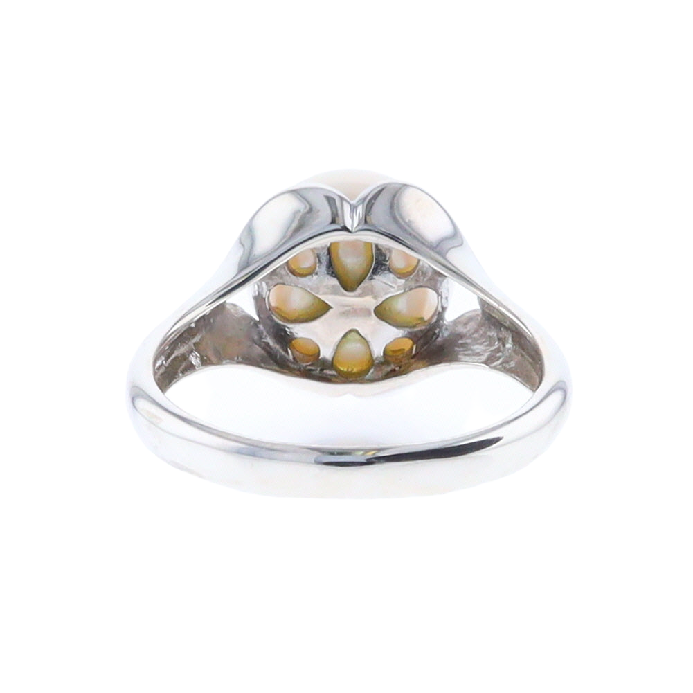 Solitaire Pearl Ring